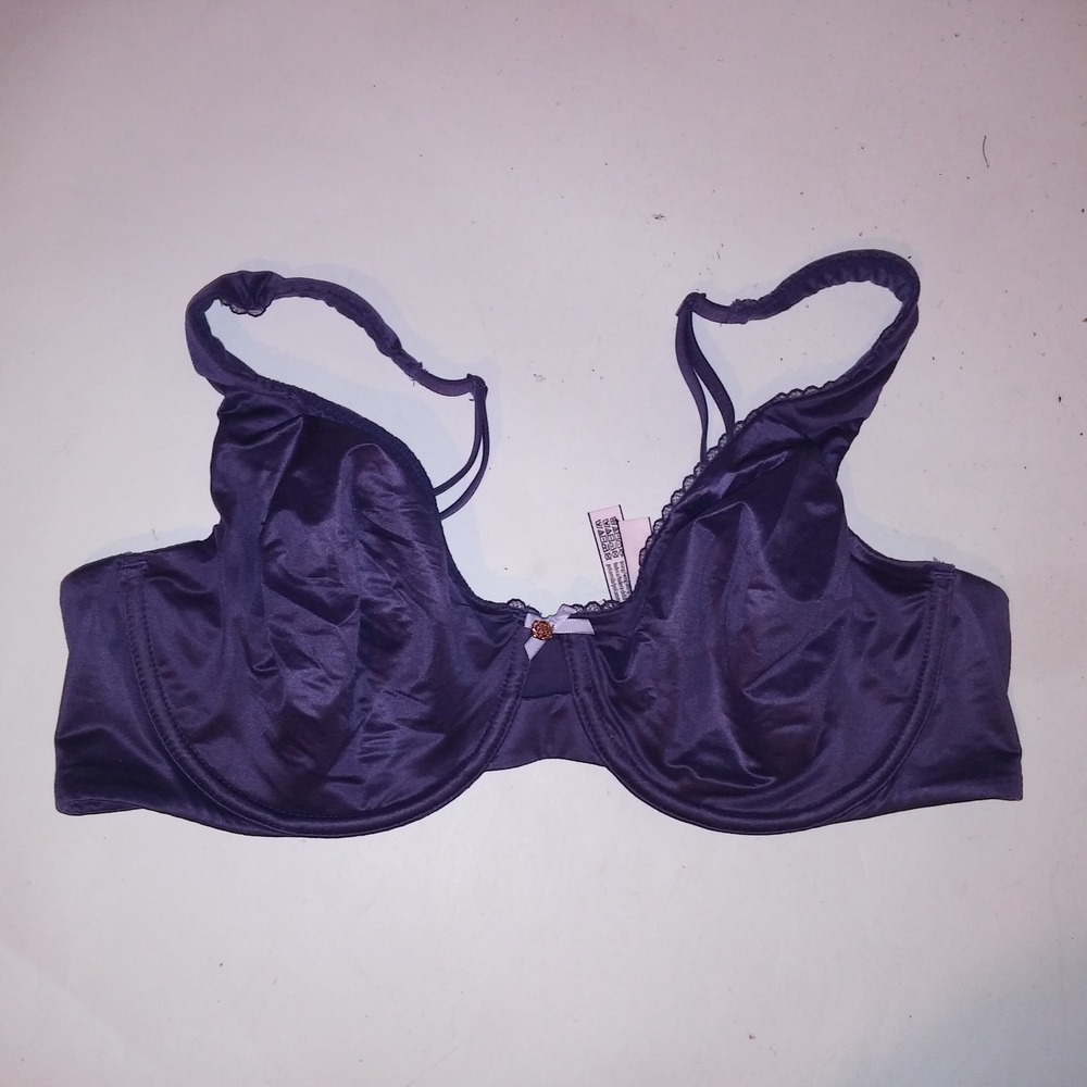 Victoria's Secret Bra 38D Unlined Demi Purple Solid Body by Victoria Underwire